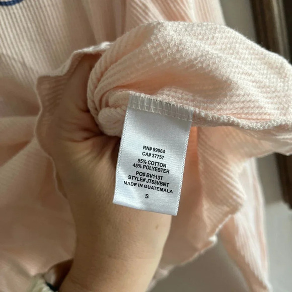 BILLABONG ~ Cream Waffle Knit Crop Top - Picture 4 of 6